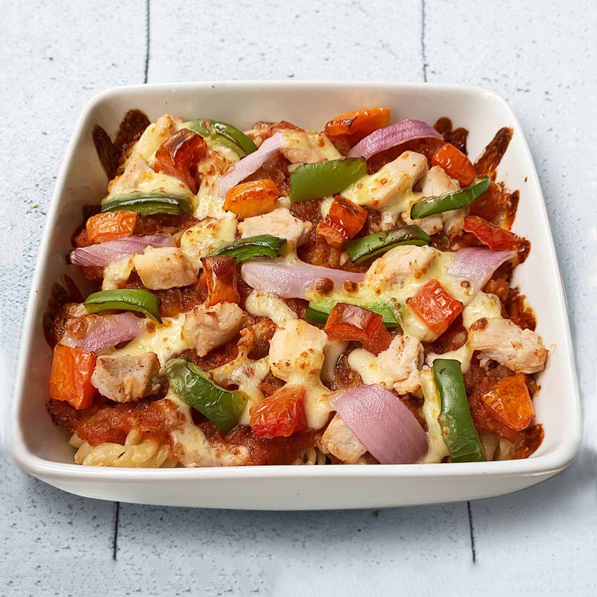 Baked Fusilli Chicken Arrabiata Pasta